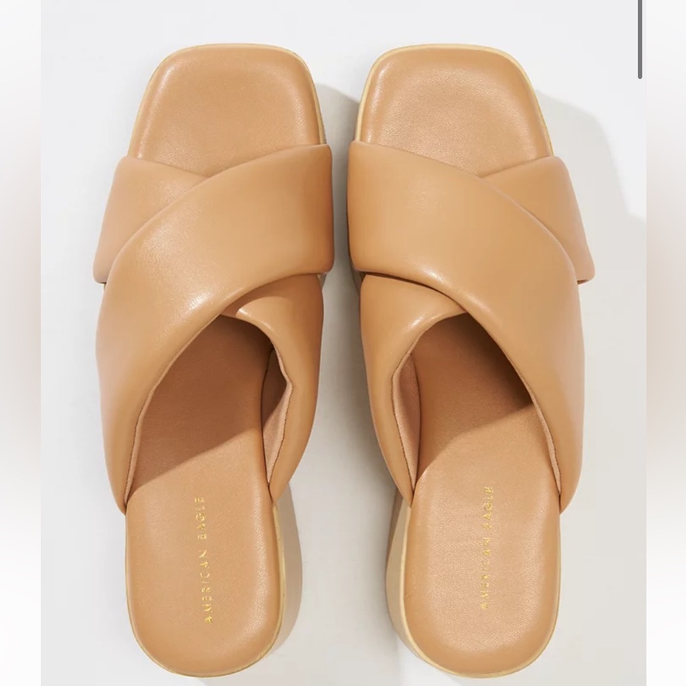 American Eagle Cross-Strap Block Heel Clog